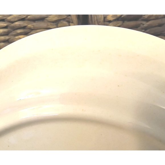 Vintage Apple Pie Recipe Pie Plate, Stoneware, EUC - Picture 8 of 11